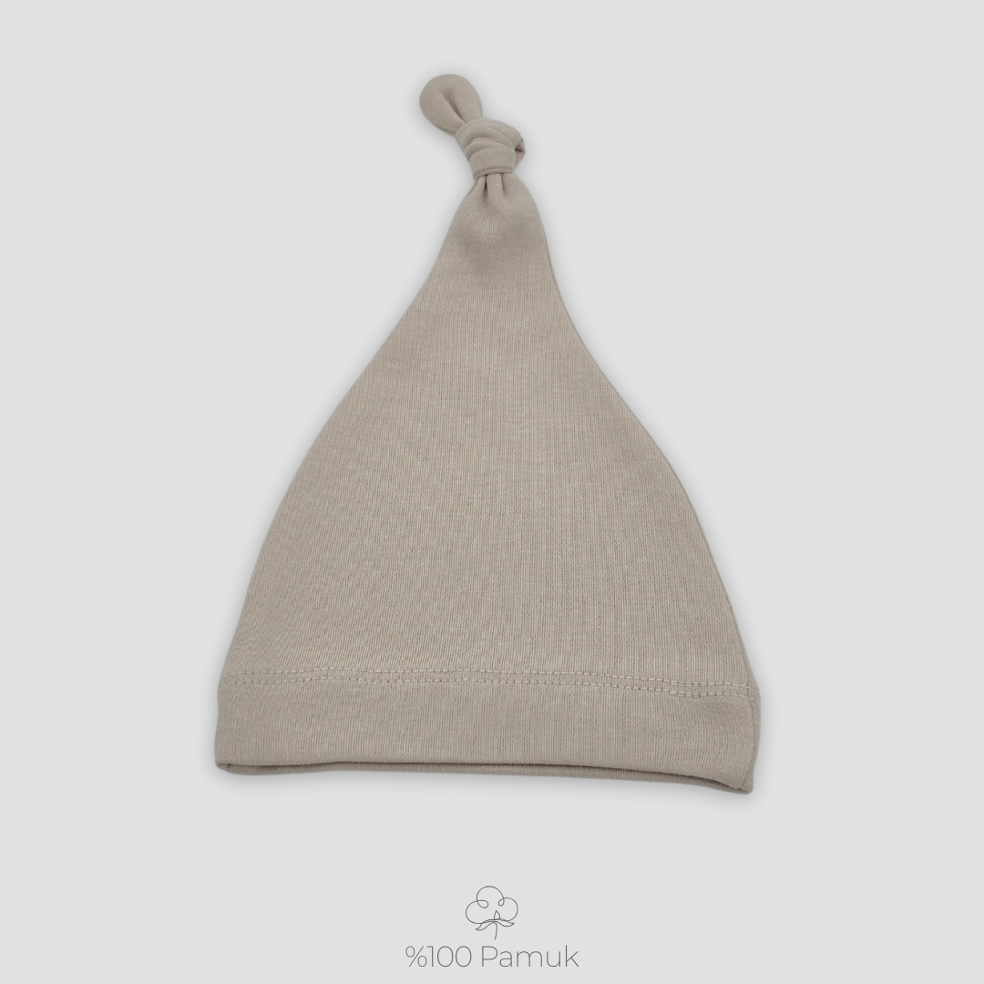 4'lü Yenidoğan Seti %100 Pamuk Taş Rengi