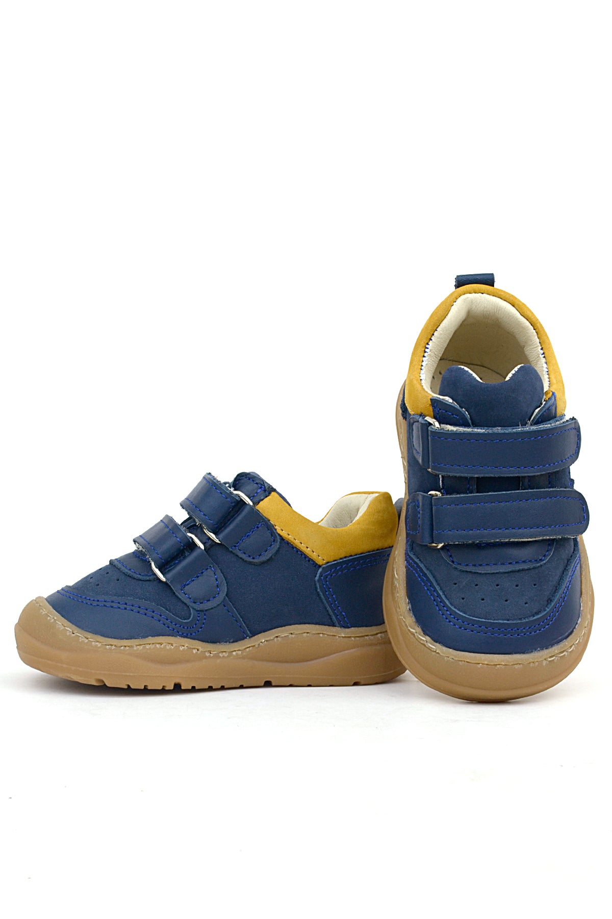 Maiyko Step Cırtcırtlı Hakiki Deri Lacivert İlk Adım Ayakkabısı