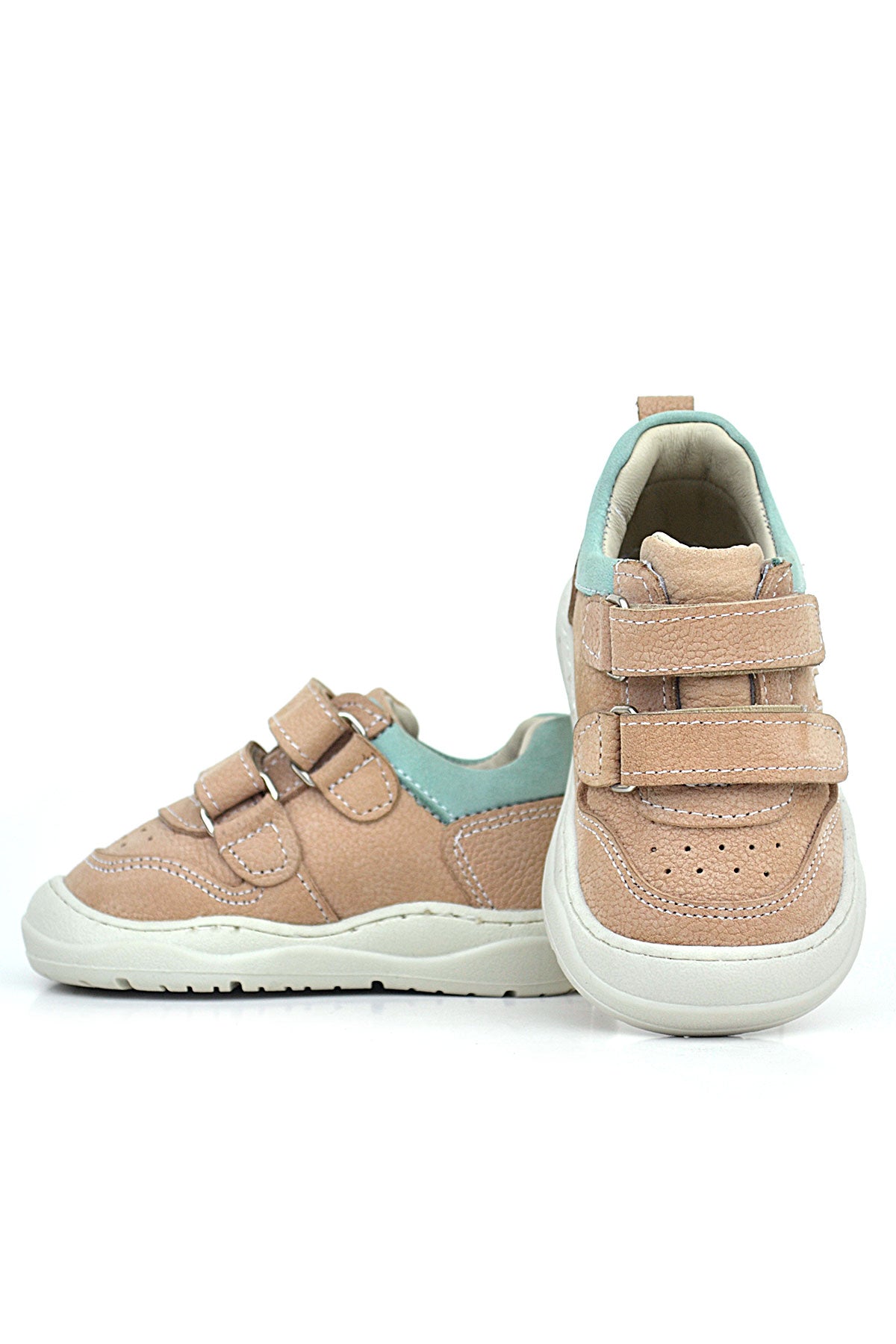 Maiyko Step Cırtcırtlı Hakiki Deri Pudra İlk Adım Ayakkabısı