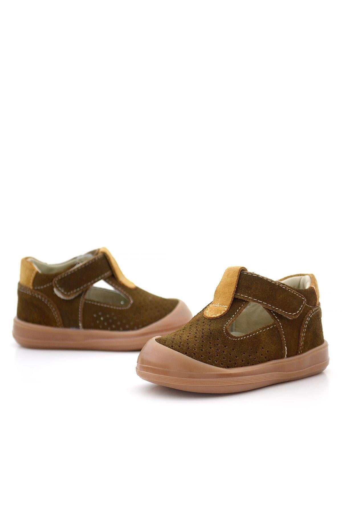 Maiyko Flow Hakiki Deri Kahverengi & Taba Anatomik Bebek Sandaleti