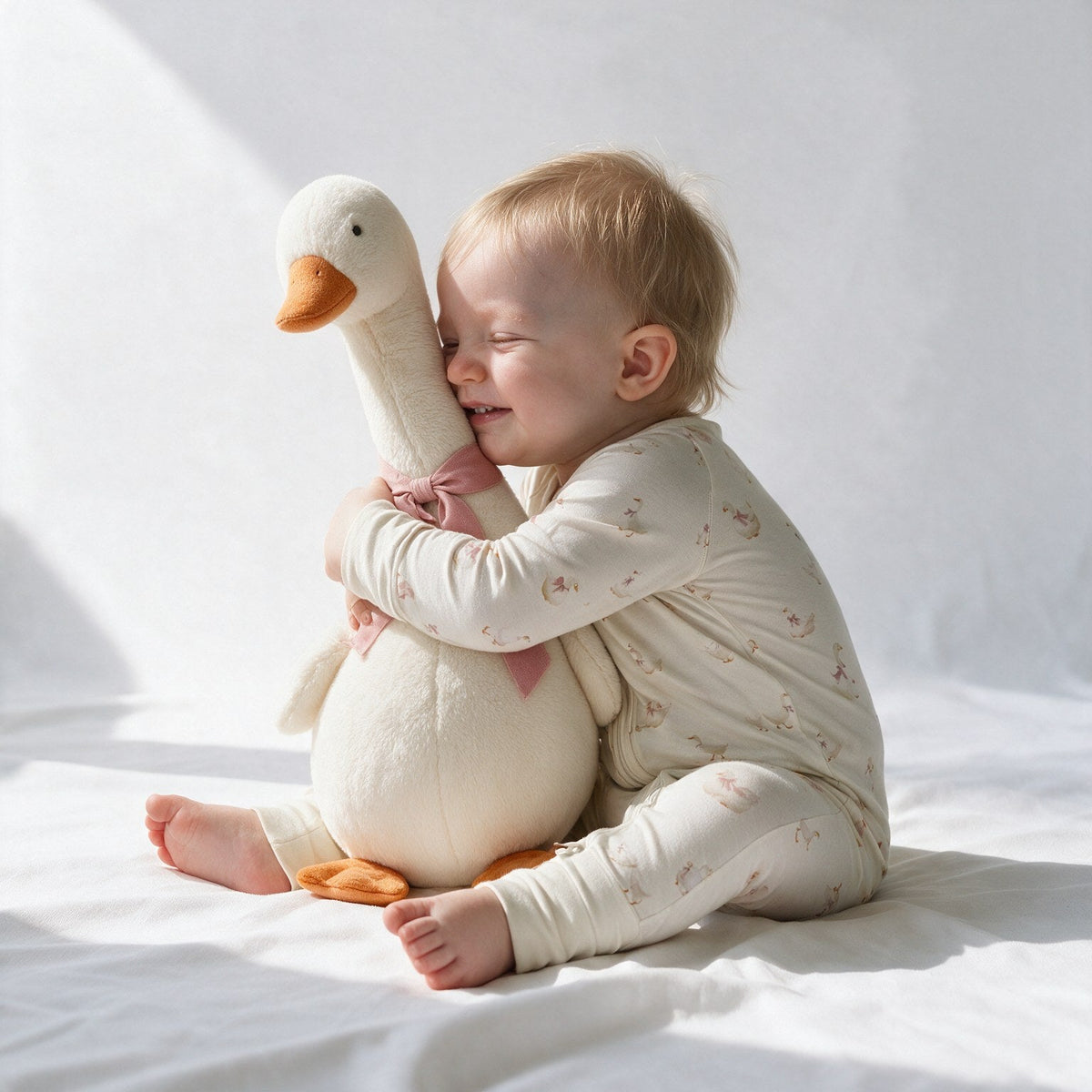 0.5 Tog Ribbon Goose Uyku Tulumu — bebek üzerinde