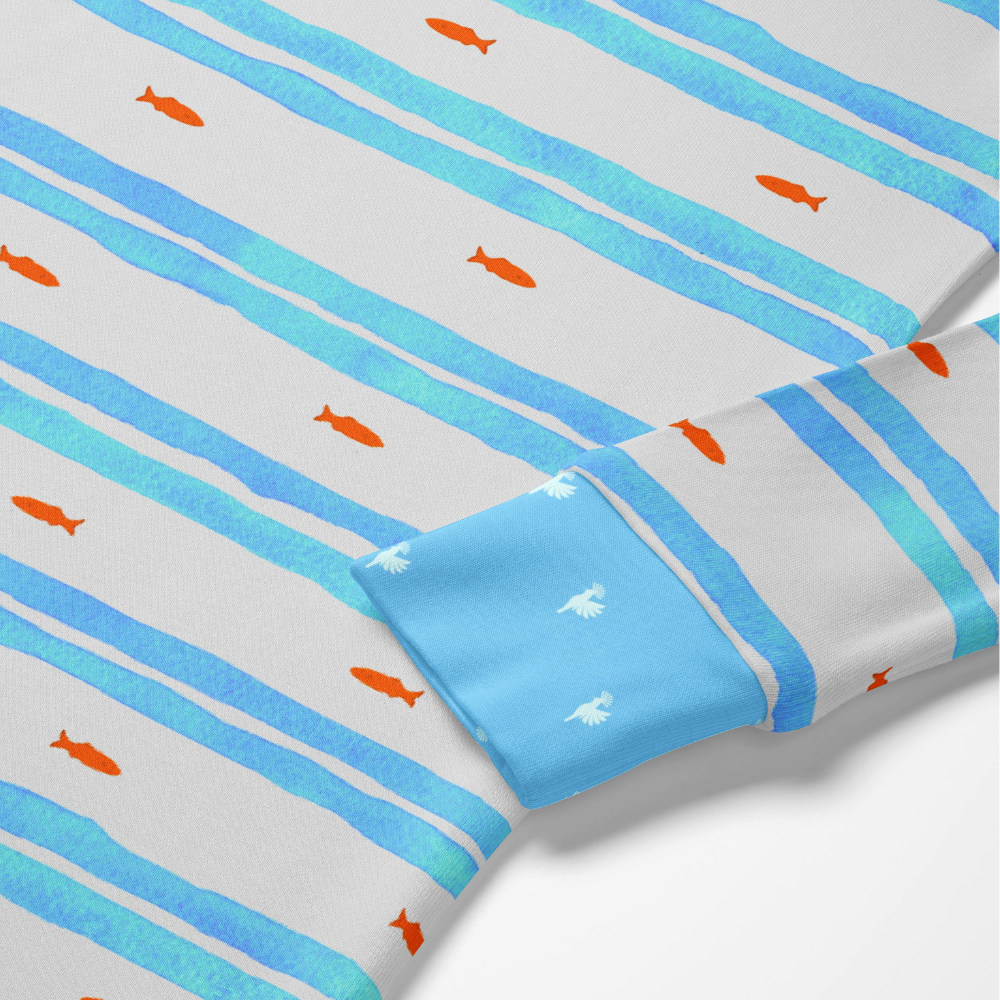 1.0 Tog Little Fish Çizgili Uyku Tulumu