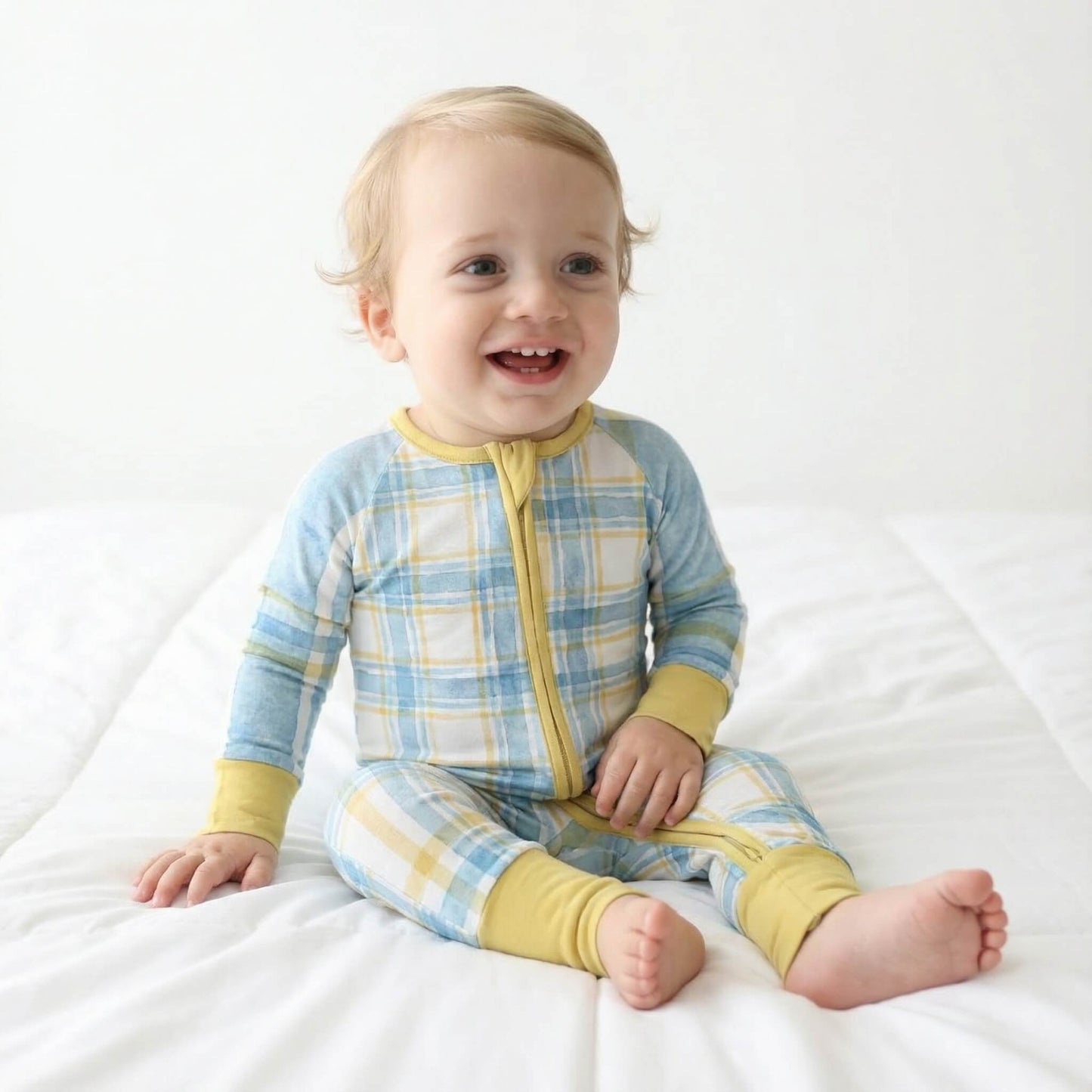 1.0 Tog Pastel Mavi Çizgili Uyku Tulumu