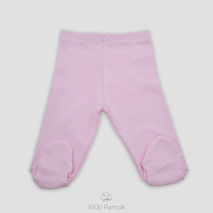 İsme Özel 6'lı Yenidoğan Seti %100 Pamuk Pastel Pembe