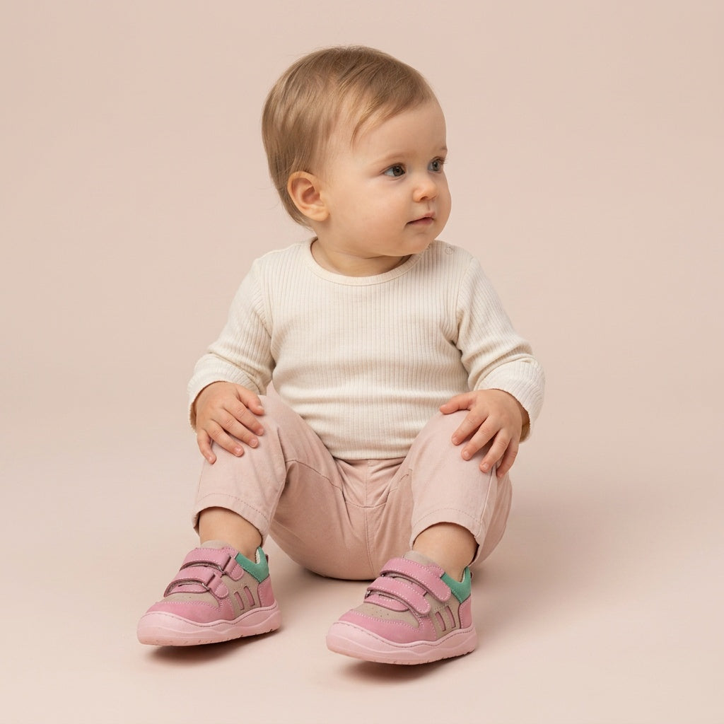 Maiyko Step Pembe Yesil bebek ayakkabisi yakin cekim