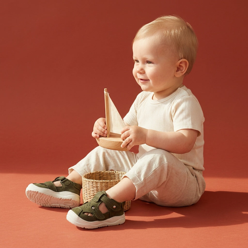 Maiyko Flow Haki Yesil bebek sandaleti yakin cekim