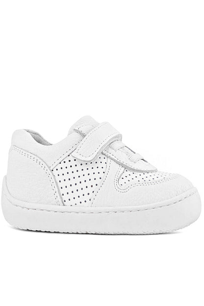 Maiyko Barefoot Beyaz (Beyaz Taban) Hakiki Deri Bebek Sneaker