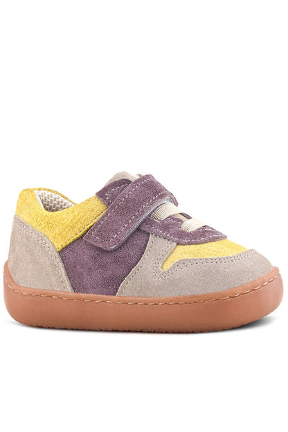 Maiyko Barefoot Vizon & Sarı Hakiki Deri Bebek Sneaker