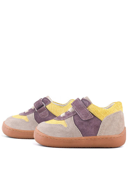 Maiyko Barefoot Vizon & Sarı Hakiki Deri Bebek Sneaker