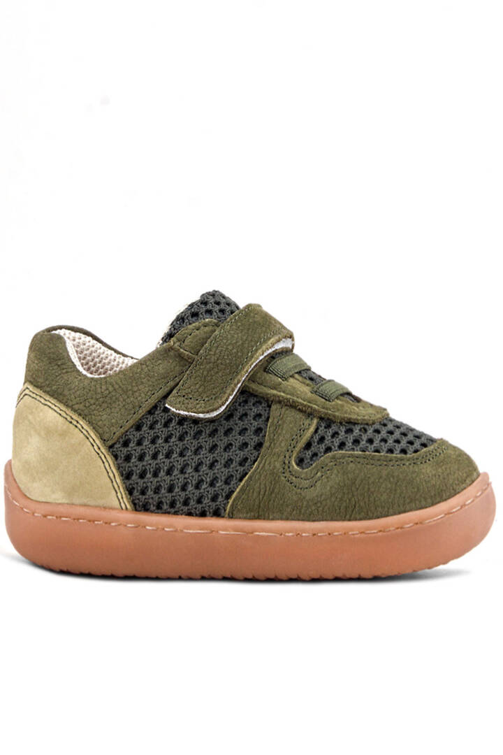 Maiyko Barefoot Haki Hakiki Deri Bebek Sneaker