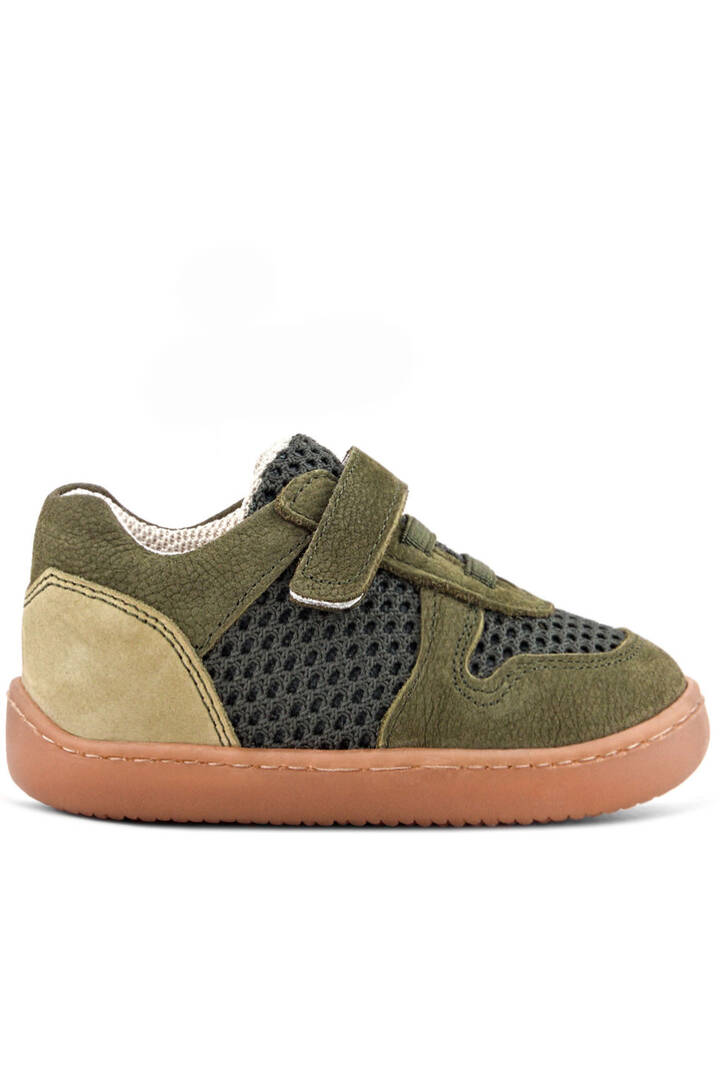 Maiyko Barefoot Haki Hakiki Deri Bebek Sneaker