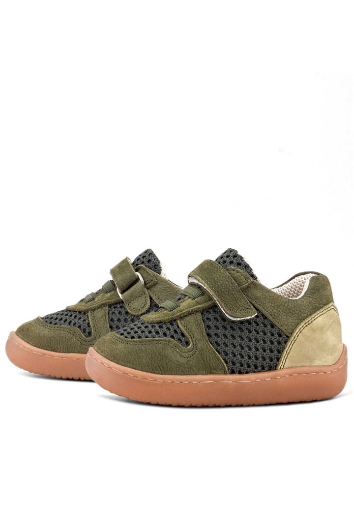 Maiyko Barefoot Haki Hakiki Deri Bebek Sneaker