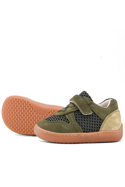 Maiyko Barefoot Haki Hakiki Deri Bebek Sneaker