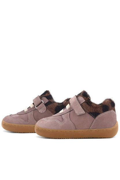 Maiyko Barefoot Açık Kahve Desenli Hakiki Deri Bebek Sneaker