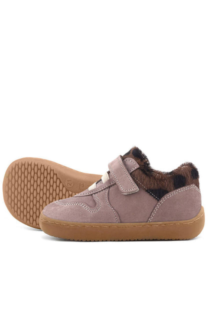 Maiyko Barefoot Açık Kahve Desenli Hakiki Deri Bebek Sneaker
