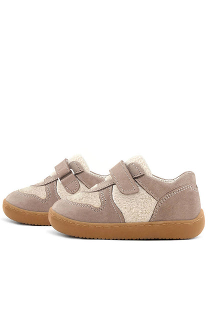 Maiyko Barefoot Krem Pofuduk Hakiki Deri Bebek Sneaker