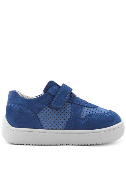 Maiyko Barefoot Mavi Hakiki Deri Bebek Sneaker