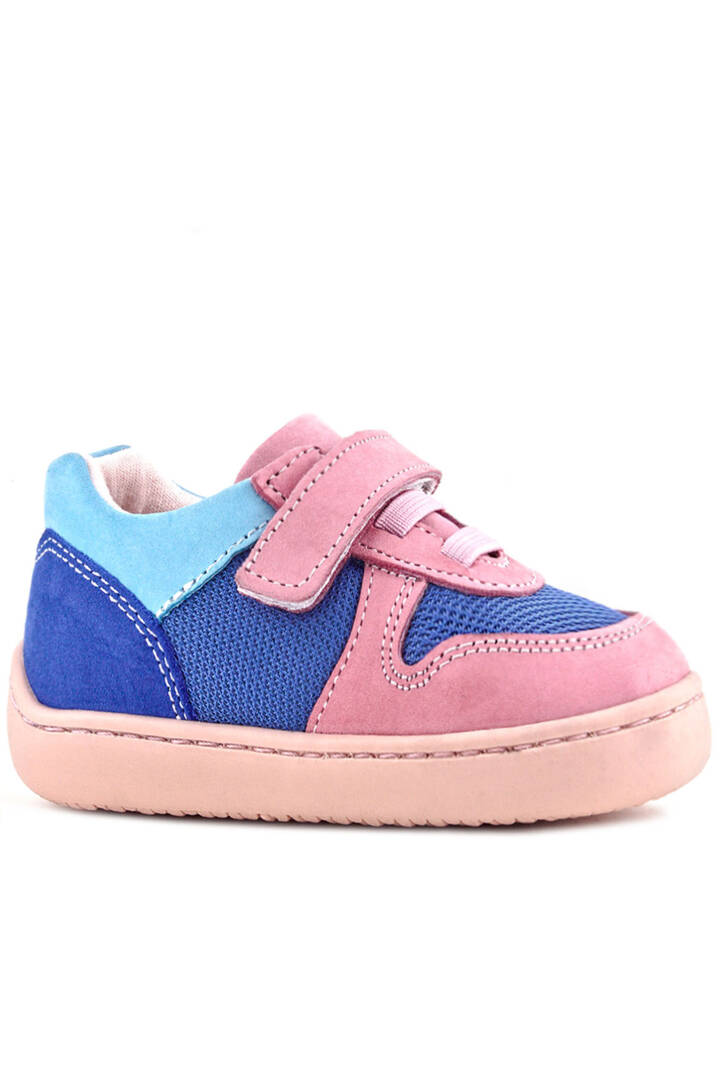 Maiyko Barefoot Mavi & Pembe Hakiki Deri Bebek Sneaker