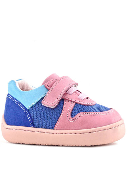 Maiyko Barefoot Mavi & Pembe Hakiki Deri Bebek Sneaker
