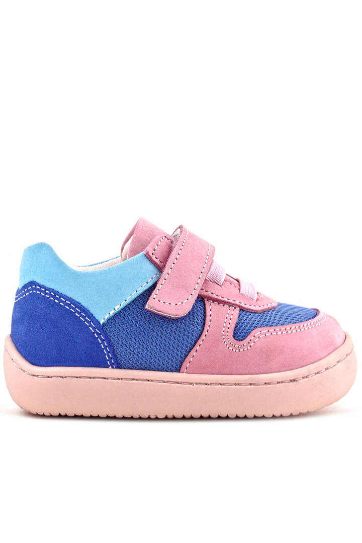 Maiyko Barefoot Mavi & Pembe Hakiki Deri Bebek Sneaker