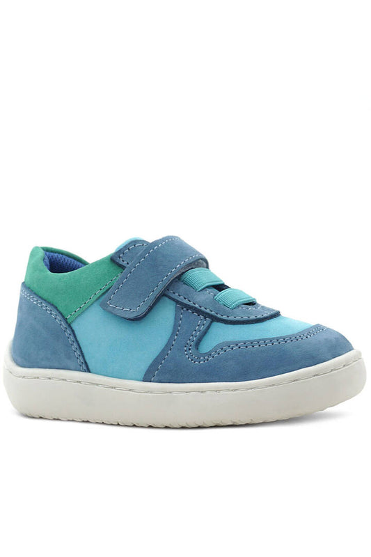 Maiyko Barefoot Hakiki Deri Cırtcırtlı İlk Adım Bebek Sneaker Su Yeşili