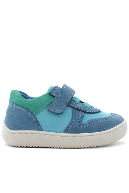 Maiyko Barefoot Hakiki Deri Cırtcırtlı İlk Adım Bebek Sneaker Su Yeşili