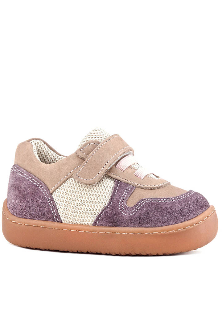 Maiyko Barefoot Mor & Pudra Hakiki Deri Bebek Sneaker