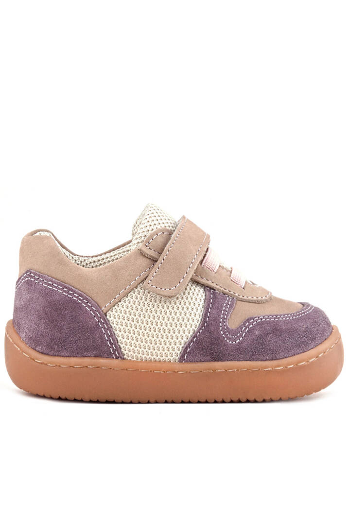 Maiyko Barefoot Mor & Pudra Hakiki Deri Bebek Sneaker