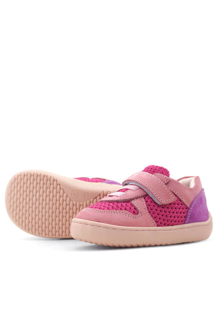 Maiyko Barefoot Pembe & Mor Hakiki Deri Bebek Sneaker
