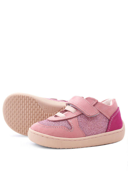 Maiyko Barefoot Simli Pembe Hakiki Deri Bebek Sneaker