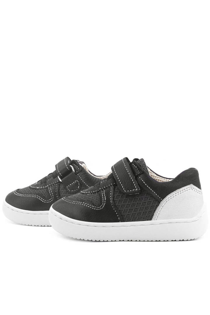 Maiyko Barefoot Siyah Hakiki Deri Bebek Sneaker