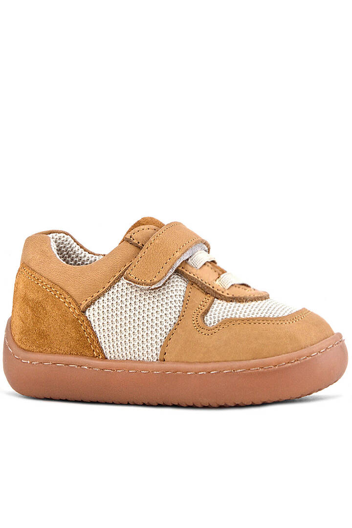 Maiyko Barefoot Taba & Krem Hakiki Deri Bebek Sneaker