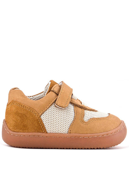 Maiyko Barefoot Taba & Krem Hakiki Deri Bebek Sneaker