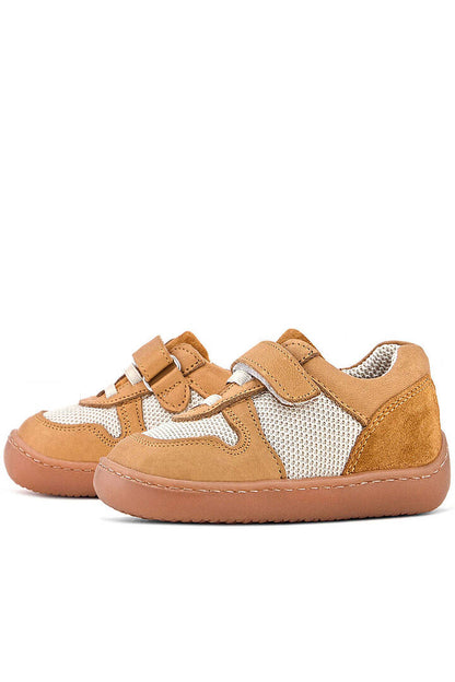 Maiyko Barefoot Taba & Krem Hakiki Deri Bebek Sneaker