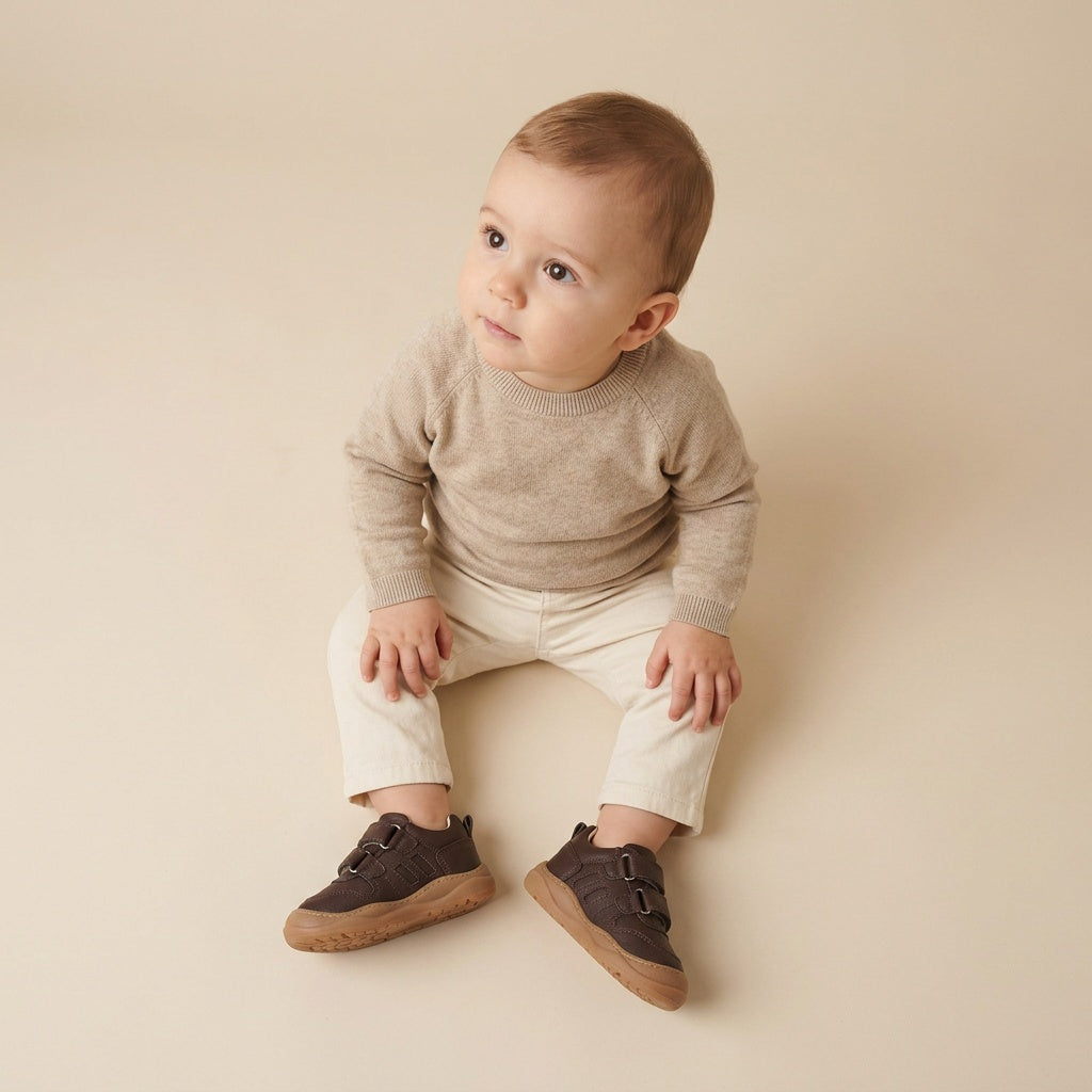 Maiyko Step Koyu Kahve bebek ayakkabisi tam boy