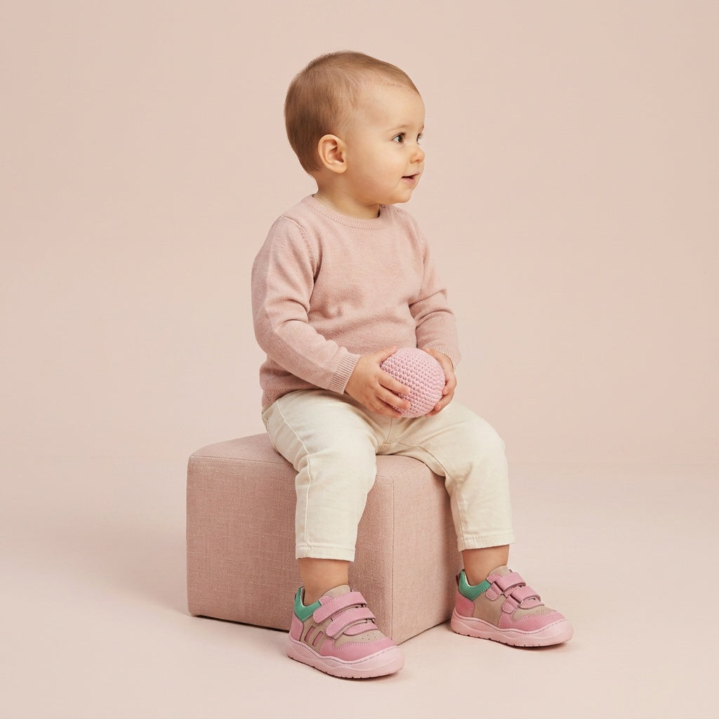 Maiyko Step Pembe Yesil bebek ayakkabisi tam boy