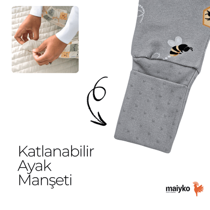1.0 Tog Değerli Honey Hugs Fermuarlı Tulum