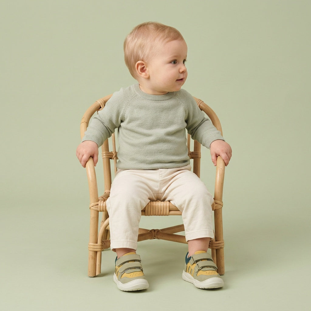 Maiyko Step Sari Yesil bebek ayakkabisi tam boy