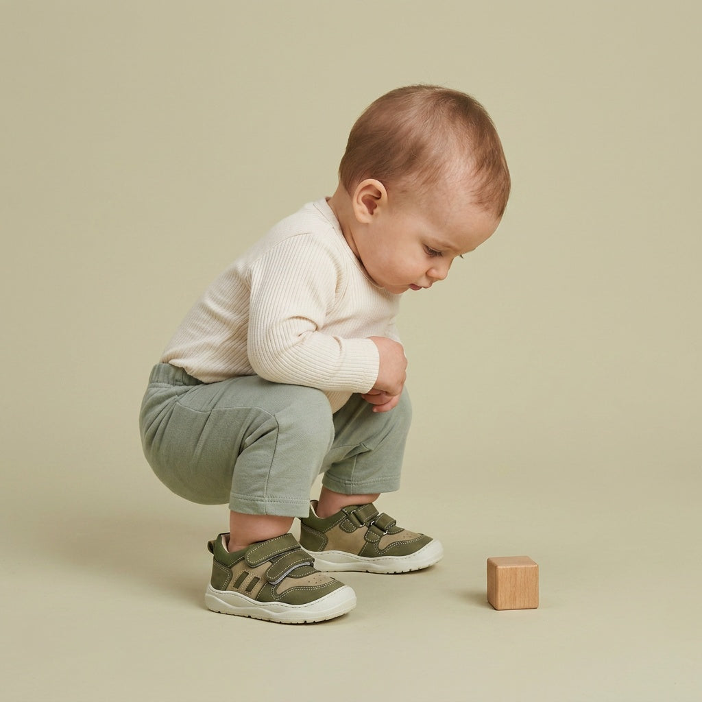 Maiyko Step Haki bebek ayakkabisi yakin cekim