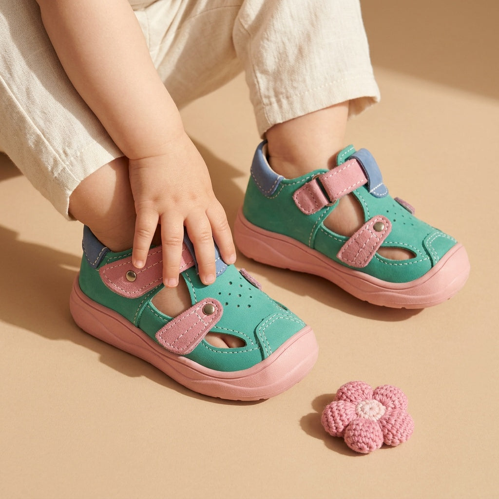 Maiyko Flow Yesil bebek sandaleti yakin cekim