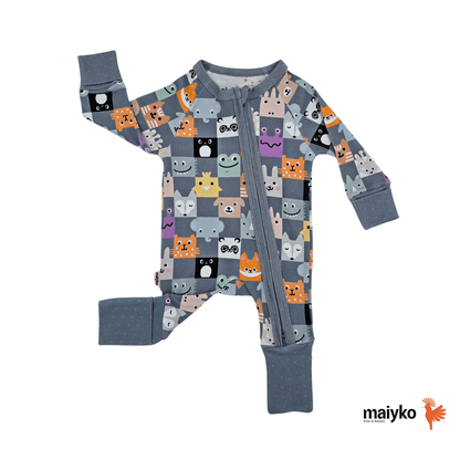 1.0 Tog Wild Friends Fermuarlı Tulum