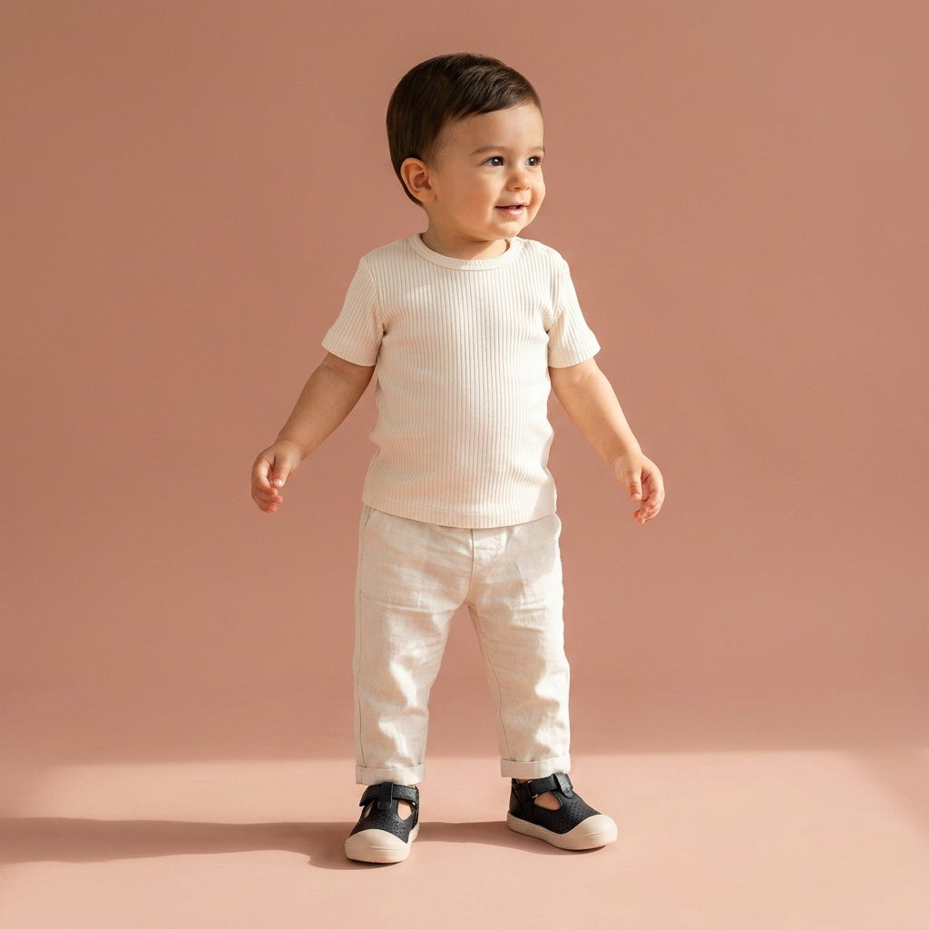 Maiyko Flow Hakiki Deri Siyah Cilt Anatomik Bebek Sandaleti - model