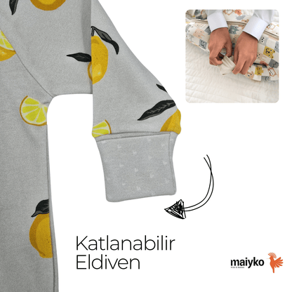 1.0 Tog Lemon Zest Fermuarlı Tulum