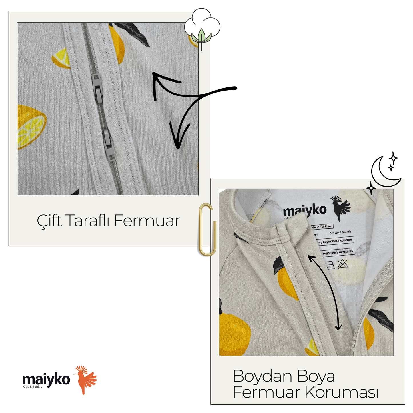 1.0 Tog Lemon Zest Fermuarlı Tulum
