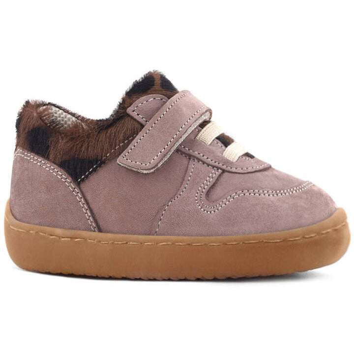 Maiyko Barefoot Açık Kahve Desenli Hakiki Deri Bebek Sneaker