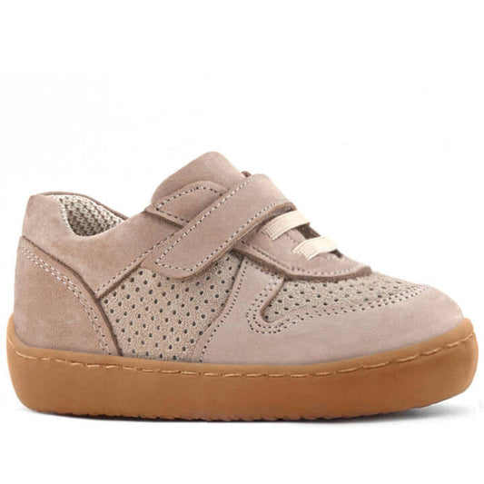 Maiyko Barefoot Bej Hakiki Deri Bebek Sneaker