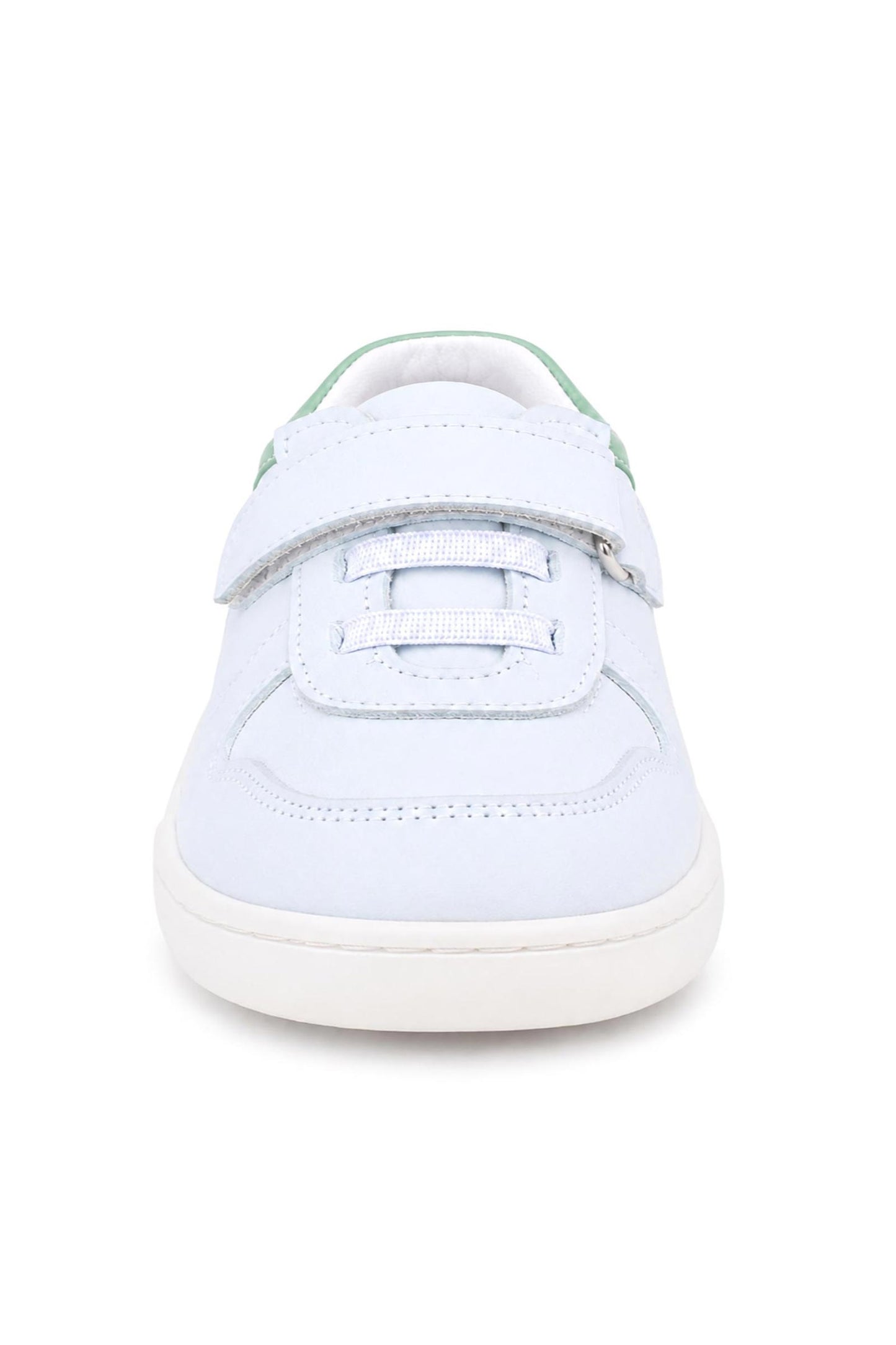 Maiyko Barefoot İlk Adım Ayakkabısı Hakiki Deri Beyaz Nubuk & Yeşil Bebek Sneaker