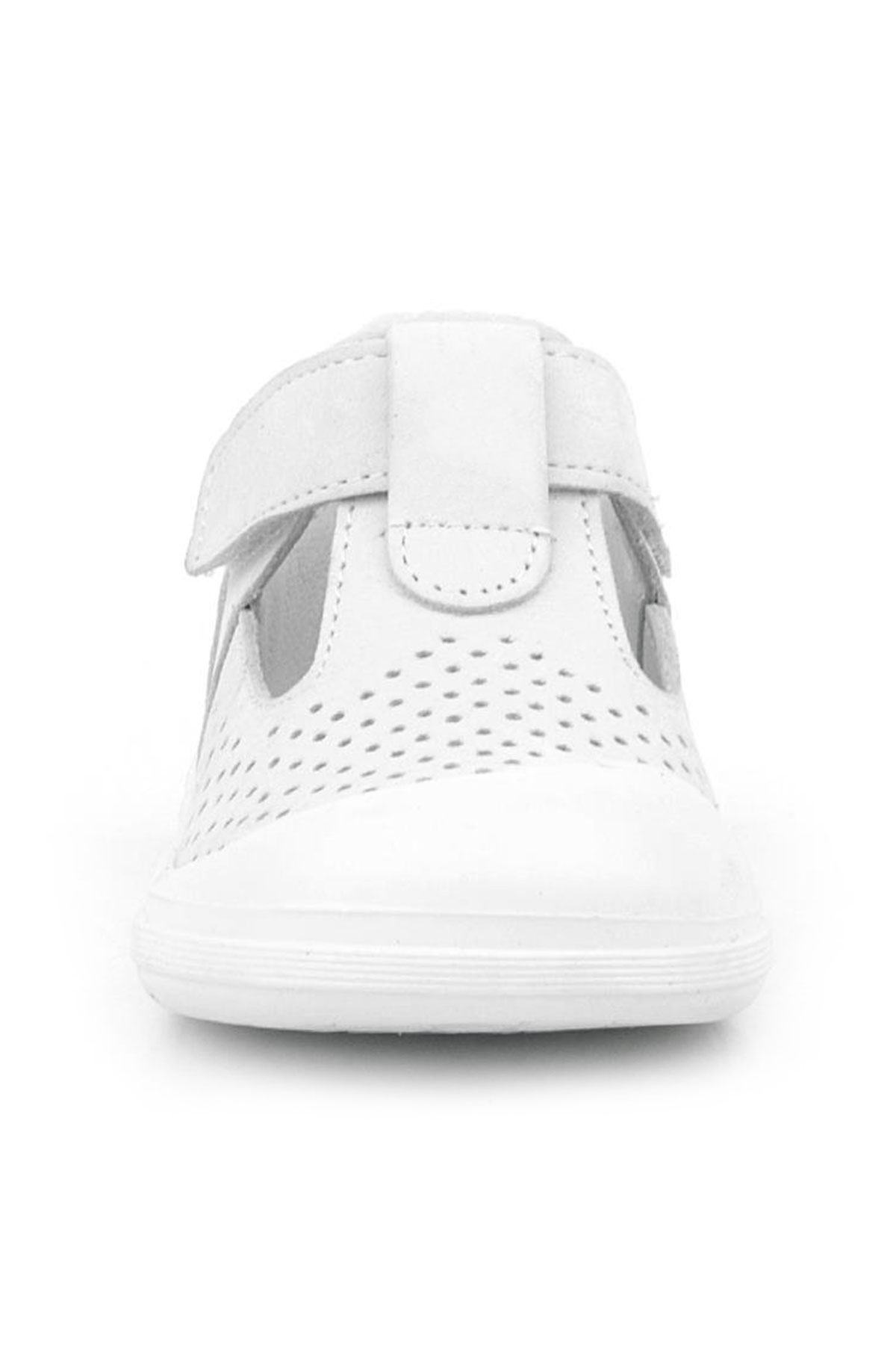 Maiyko Flow Hakiki Deri Beyaz Anatomik Bebek Sandaleti