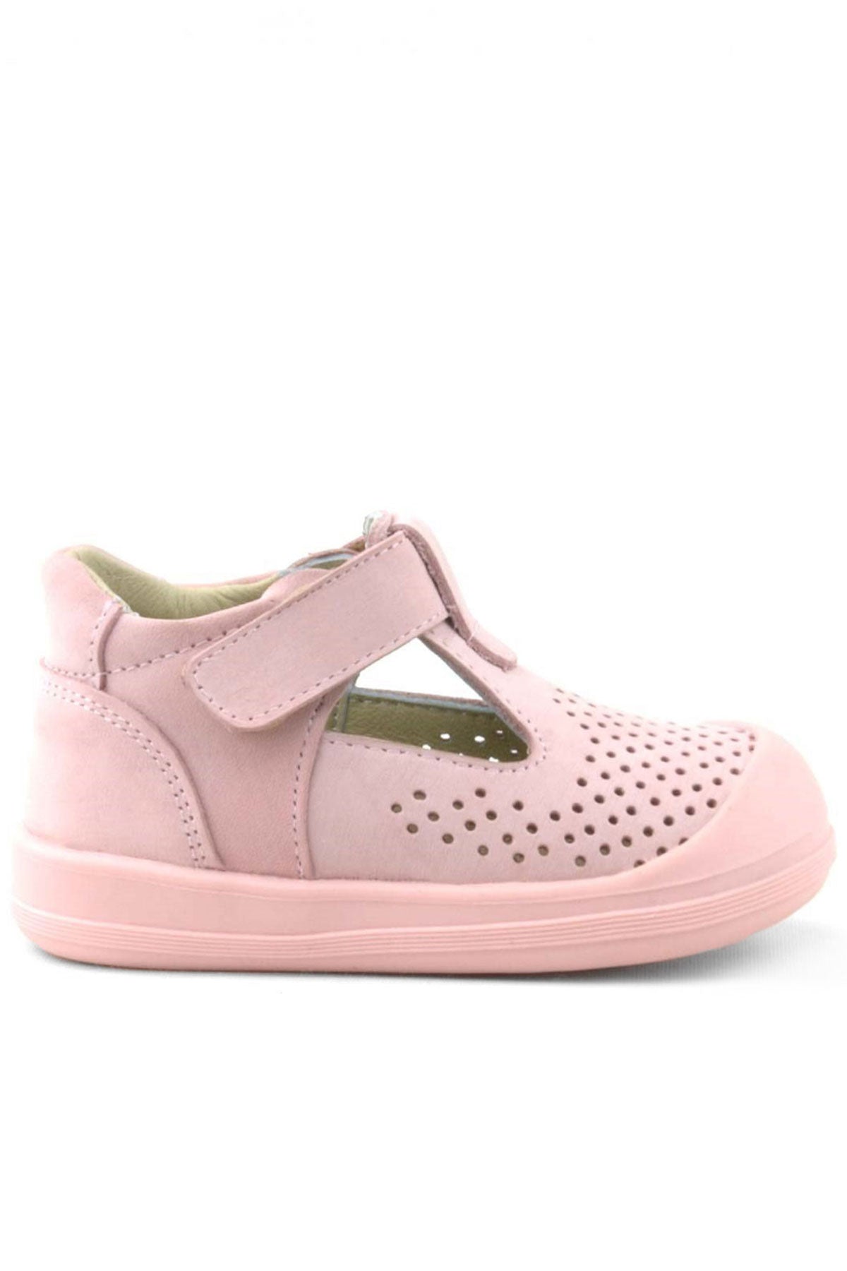 Maiyko Flow Hakiki Deri Pembe Anatomik Bebek Sandaleti