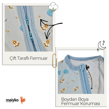 1.0 Tog Cosmic Explorer Fermuarlı Tulum